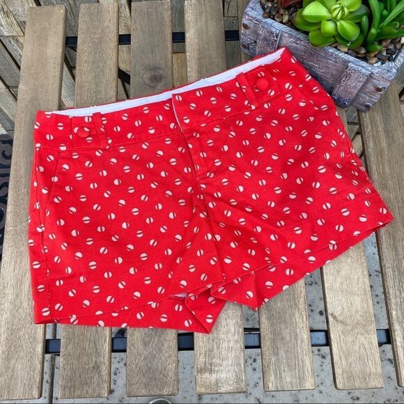 Banana Republic shorts size 0 coral tan button - Picture 1 of 6